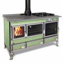 Cuisinière à bois bouilleur Mixte Wekos 360 LGE inox